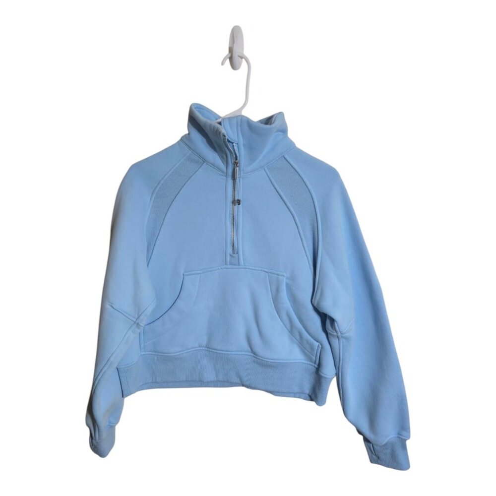 Lululemon Hoodie Women 6 Baby Blue Scruba Oversized Athleisure Sportswear Gym